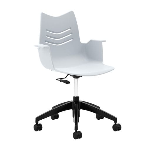 Silla de oficina para sala de espera - Essay - National Office Furniture - con ruedas / con reposabrazos / de altura variable