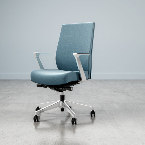Silla de oficina con reposabrazos - Whirl - National Office Furniture - con ruedas / ergonómica
