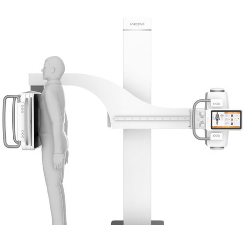 Sistema de radiografía digital - 1000U1 - Beijing Wandong Medical Technology - para radiografía del tórax / sin mesa / con brazo portatubos pivotante