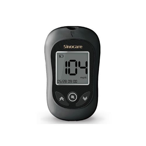 Glucómetro para hospitales - Gold AQ Plus - Sinocare - con disparador de lancetas