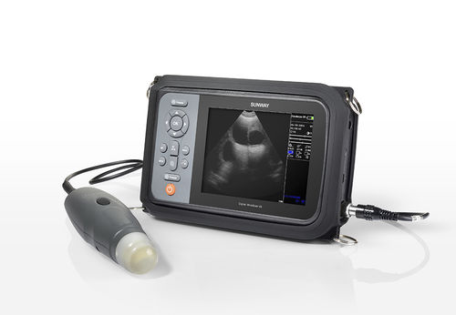 Ecógrafo veterinario de mano - HandScan V5 - Sunway Medical - multifuncional / para animales pequeños / blanco y negro