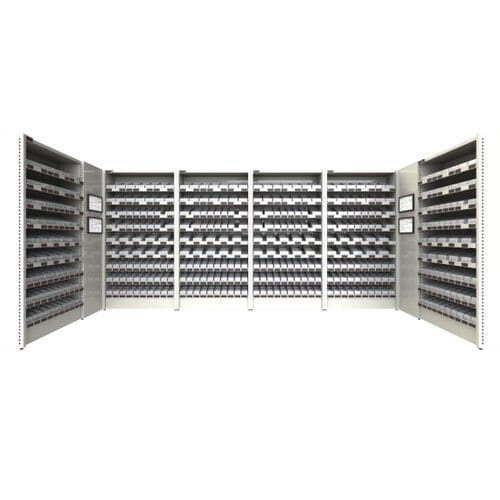 Estantería modular - MMSpharma® - MEDICAL MODULAR SYSTEM S.A. (MMS) - de farmacia