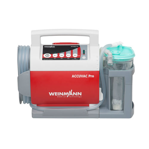 Aspirador de mucosidades eléctrico - ACCUVAC Pro - WEINMANN Emergency Medical Technology - para emergencias a bordo / portátil