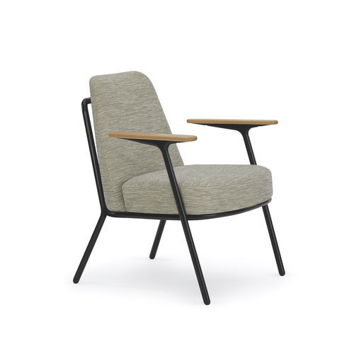 Silla para sala de espera - Kuvi Lounge - Encore - con reposabrazos / con ruedas / con mesa