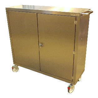 Carro médico - Goldsworth - de transferencia / de limpieza / de acero inoxidable