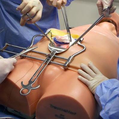 Simulador de paciente laparoscópico - SA-1130 - Simulab Corporation - para cirugía abdominal / con trauma / pantalla