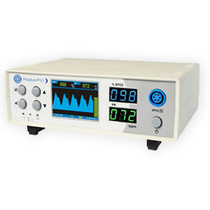 Pulsioxímetro de mesa - Phoebus P121 - Recorders & Medicare Systems - médico / alimentado por batería / con sensor separado