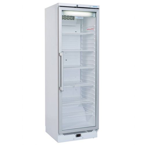 Refrigerador de farmacia - MF 386 E - MEDIFROID - de tipo armario / con 1 puerta / con puerta de cristal