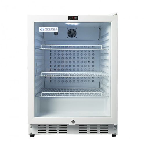 Refrigerador de farmacia - MF 180 E - MEDIFROID - empotrable / con 1 puerta / con puerta de cristal