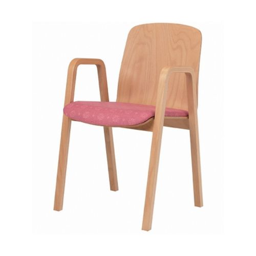 Silla de comedor - CARAK0212 - Knightsbridge Furniture - para sala blanca / con reposabrazos / ergonómica