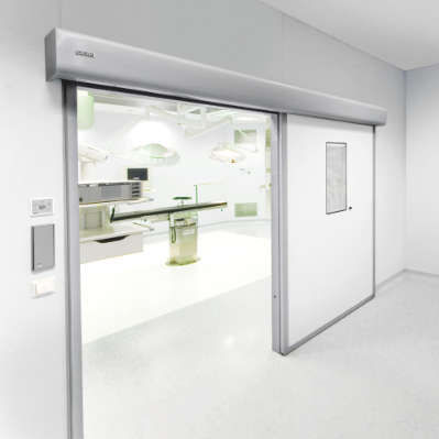 Automatismo de puerta para sala blanca - Powerdrive PL-HT - GEZE - para sala de hospital
