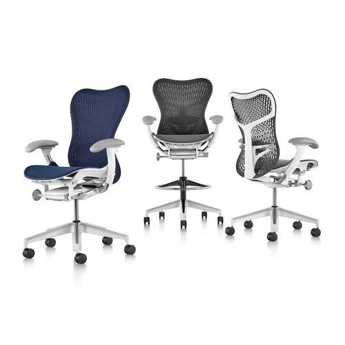 Silla de oficina para adulto - Mirra 2 - Herman Miller - con reposabrazos / con ruedas / con respaldo alto
