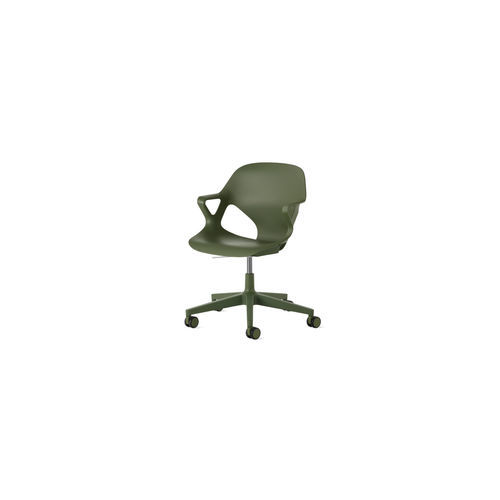 Silla de oficina para visita - Zeph - Herman Miller - con reposabrazos / con ruedas / ergonómica