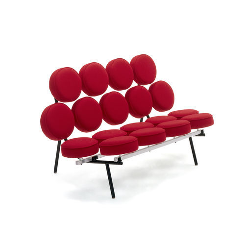 Sofá para sala de espera - Nelson Marshmallow - Herman Miller - 4 plazas / de diseño