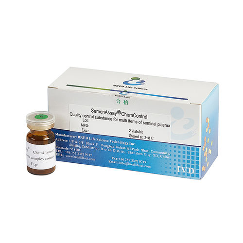 Kit de prueba para control de calidad - SemenAssay® ChemControl - Bred Life Science Technology Inc . - de fructosa / por plasma / de esperma