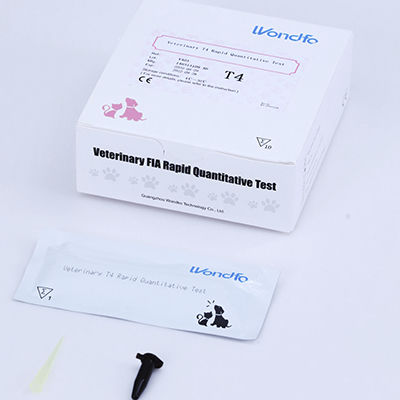 Kit de prueba veterinario - Guangzhou Wondfo Biotech Co.,Ltd - para animales / de T4 total / de suero