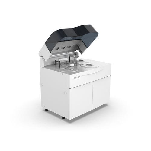 Analizador de quimica clinica automático - 8280 - Guilin Urit Electronic Group Co.,Ltd - de pie / aleatorio / con lector de códigos de barras
