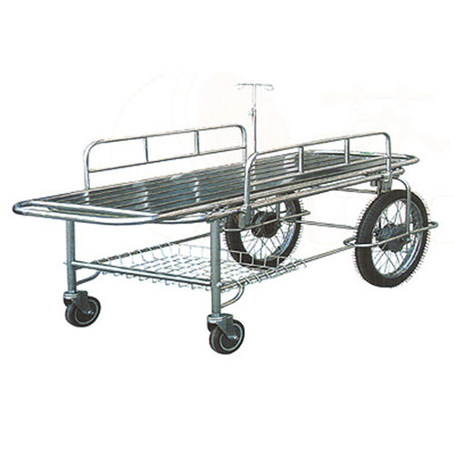 Carro camilla de transporte - Jiangsu Suhong Medical Instruments - manual / de 1 sección / de acero inoxidable