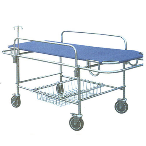 Carro camilla de transporte - Jiangsu Suhong Medical Instruments - manual / de acero inoxidable