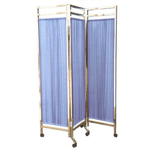 Biombo médico móvil - SH-8077A - Jiangsu Suhong Medical Instruments - plegable / 3 paneles / con cortina