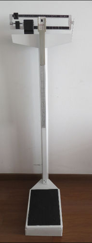 Balanza pesa-personas mecánica - SH-8023 - Jiangsu Suhong Medical Instruments - de columna / con contrapeso / con medidor de talla