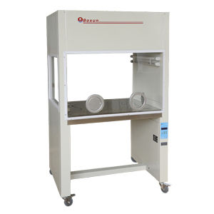 Cabina de limpieza de aspiración química - SW-CJ-1F - Shanghai Boxun Indusrty & Commerce Co.,Ltd - de laboratorio / con ruedas / de flujo laminar vertical