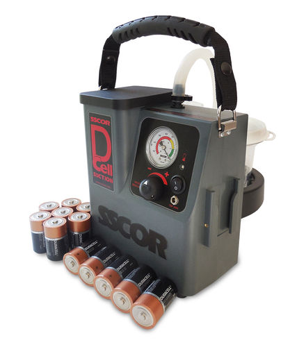 Aspirador de mucosidades eléctrico - DCell - SSCOR - con batería / para emergencias a bordo / portátil