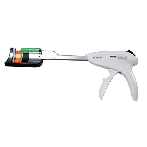 Grapadora quirúrgica curvada - SHH Series - SURKON Medical - para cirugía gastrointestinal / desechable / de corte