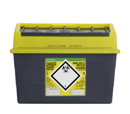 Contenedor de desechos - 5120XXXX - Vernacare - seguro / de grandes dimensiones