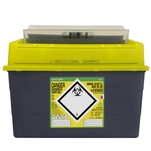 Contenedor de desechos - 5120XXXX - Vernacare - seguro