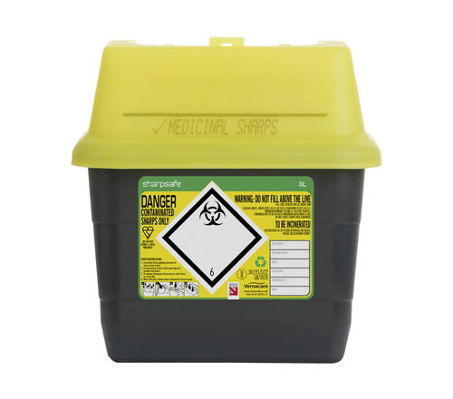 Contenedor de desechos - 5145XXXX - Vernacare - seguro