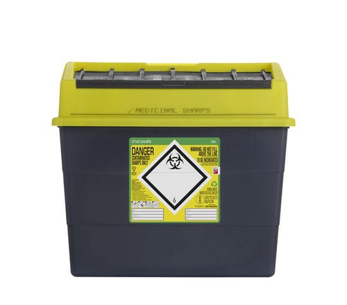 Contenedor de desechos - 5180XXXX - Vernacare - seguro / de grandes dimensiones