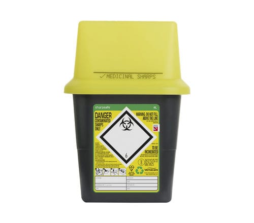 Contenedor de desechos - 5100XXXX - Vernacare - de seguridad / seguro