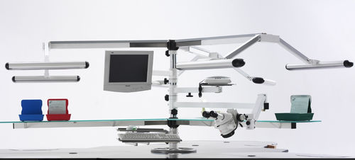Soporte de mesa - TOWER SYSTEM - CATO - para teclado / para lámpara / para monitor
