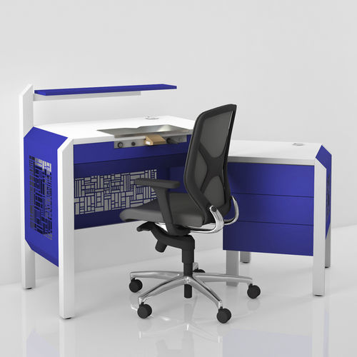 Puesto de trabajo para laboratorio dental con luz - COMP.5 - CATO - con cajones