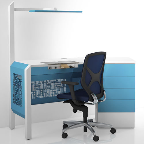 Puesto de trabajo para laboratorio dental con luz - COMP.6 - CATO - con cajones