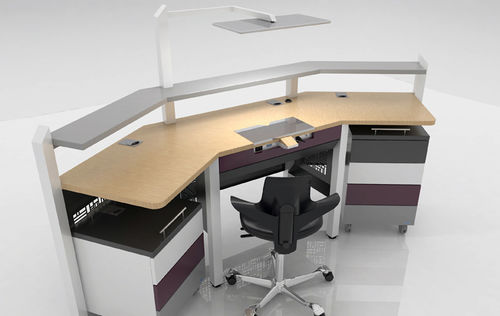 Puesto de trabajo para laboratorio dental con luz - COMP.XX - CATO - con cajones
