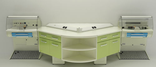 Puesto de trabajo para laboratorio dental con reposapiés - Area 01 - CATO - doble