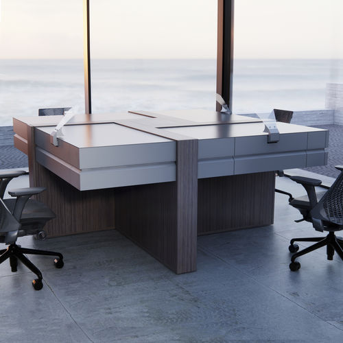 Mesa de laboratorio para odontología - SHARP - CATO - móvil / modulable / de acero inoxidable