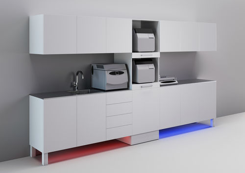 Armario para sala de esterilización - SHINY - CATO - de esterilización / para instrumental dental / con cajón
