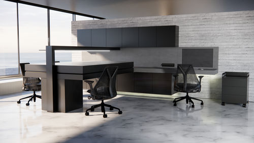Mesa de laboratorio con estantes - SHARP - CATO - con cajones