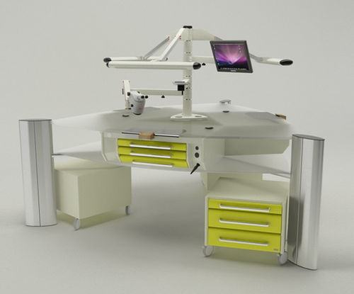 Puesto de trabajo para laboratorio dental con monitor - Operativa 13  - CATO