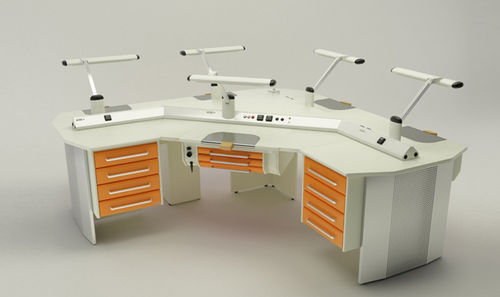 Puesto de trabajo para laboratorio dental con luz - Operativa 34  - CATO - en isla