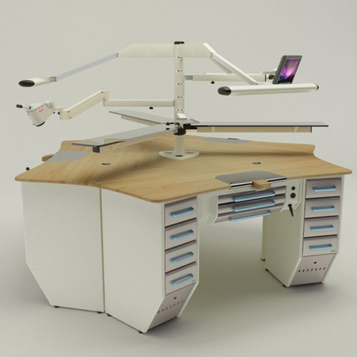 Puesto de trabajo para laboratorio dental con monitor - Operativa 18  - CATO
