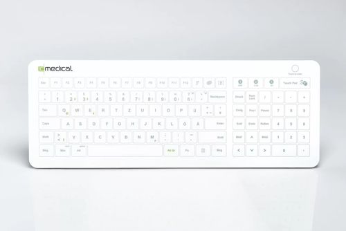 Teclado médico con alfombrilla táctil - IC Keys - HT 400 - IC Medical GmbH - con teclas digitales / impermeable / higiénico