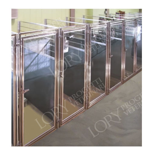 Jaula veterinaria modular - BOX002 series - Lory Progetti Veterinari srl - de acero inoxidable