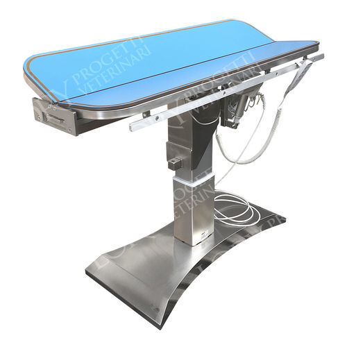 Mesa de operaciones veterinarias eléctrica - Hawk - Lory Progetti Veterinari srl - para animales grandes / con altura regulable / con plataforma en V