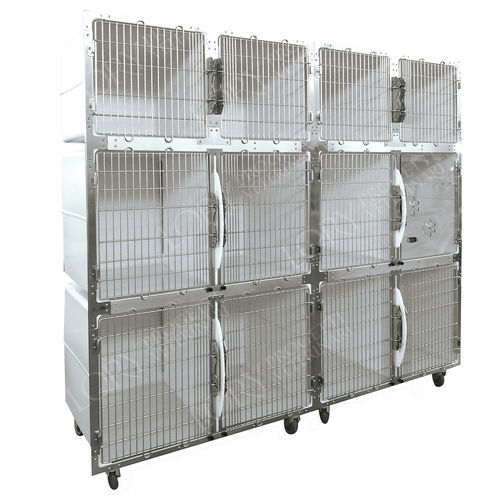 Jaula veterinaria modular - GAPVC008 - Lory Progetti Veterinari srl - con ruedas / de PVC