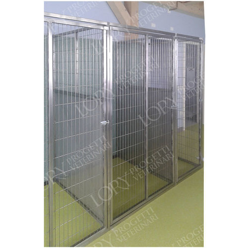 Jaula veterinaria modular - BOX005 series - Lory Progetti Veterinari srl - de acero inoxidable