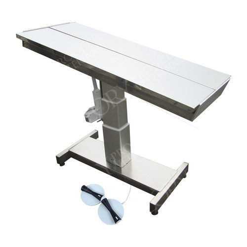 Mesa de operaciones veterinarias eléctrica - TAV010 - Lory Progetti Veterinari srl - para animales grandes / con altura regulable / con plataforma en V
